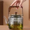 GIANXI 1L большой емкости прозрачный чайник китайский фильтр из боросиликатного стекла высокотемпературный чайник с подогревом цветочный чайник