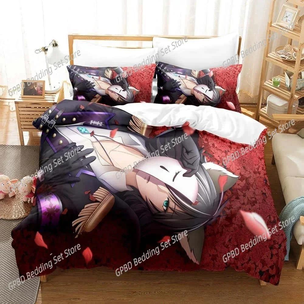 Новый Show By Rock! Комплект постельного белья для спальни Мягкие современные покрывала Удобное детское детское мягкое пододеяльник Удобная чехол на одеяло и наволочка