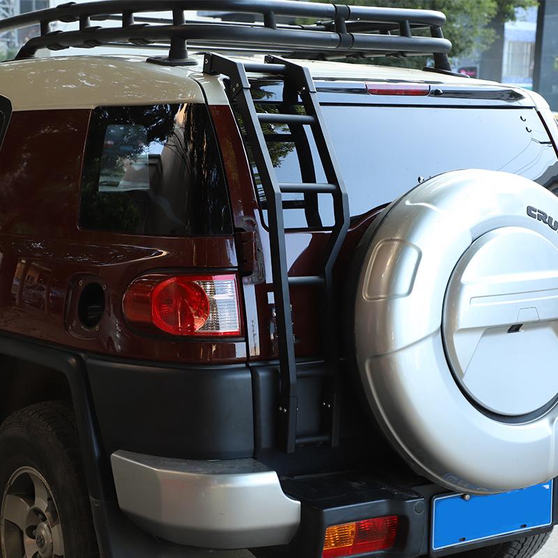 Алюминиевый сплав Для Toyota FJ Cruiser 2007-2026 Автомобиль Задняя дверь багажника Лестница Для лазания Автомобильные аксессуары