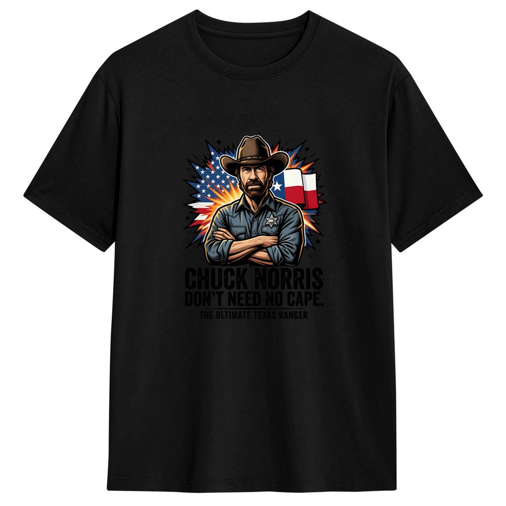 Unisex Women TShirt Chuck Norris T Shirts Harajuku  Beach Tee Shirt Y2K Basic Cotton Tops Plus Size