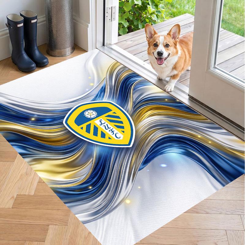 Soft Floor Carpet Leeds United Football Pattern Area Rug Decorative Mat For Home Room Decoration