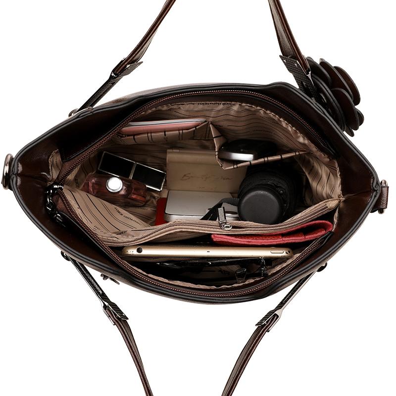 Винтажная женская сумка-тоут для поездок на работу, большая вместительная сумка через плечо