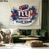 Custom Name New York Giants2 Printed Tapestry – Wall Hanging for Bedrooms, Dorms, and Home Decor