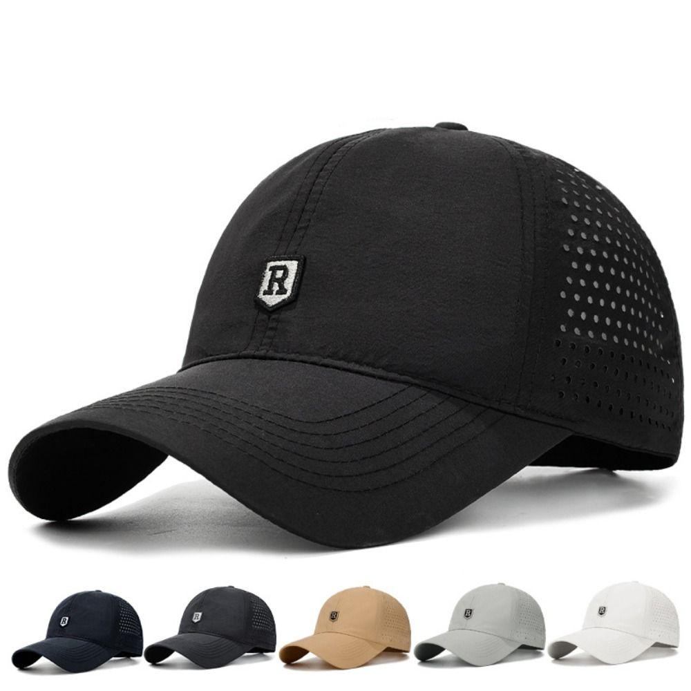 Quick Dry Summer Baseball Cap Breathable Sports Cap Outdoor Sun Hats  Men Women