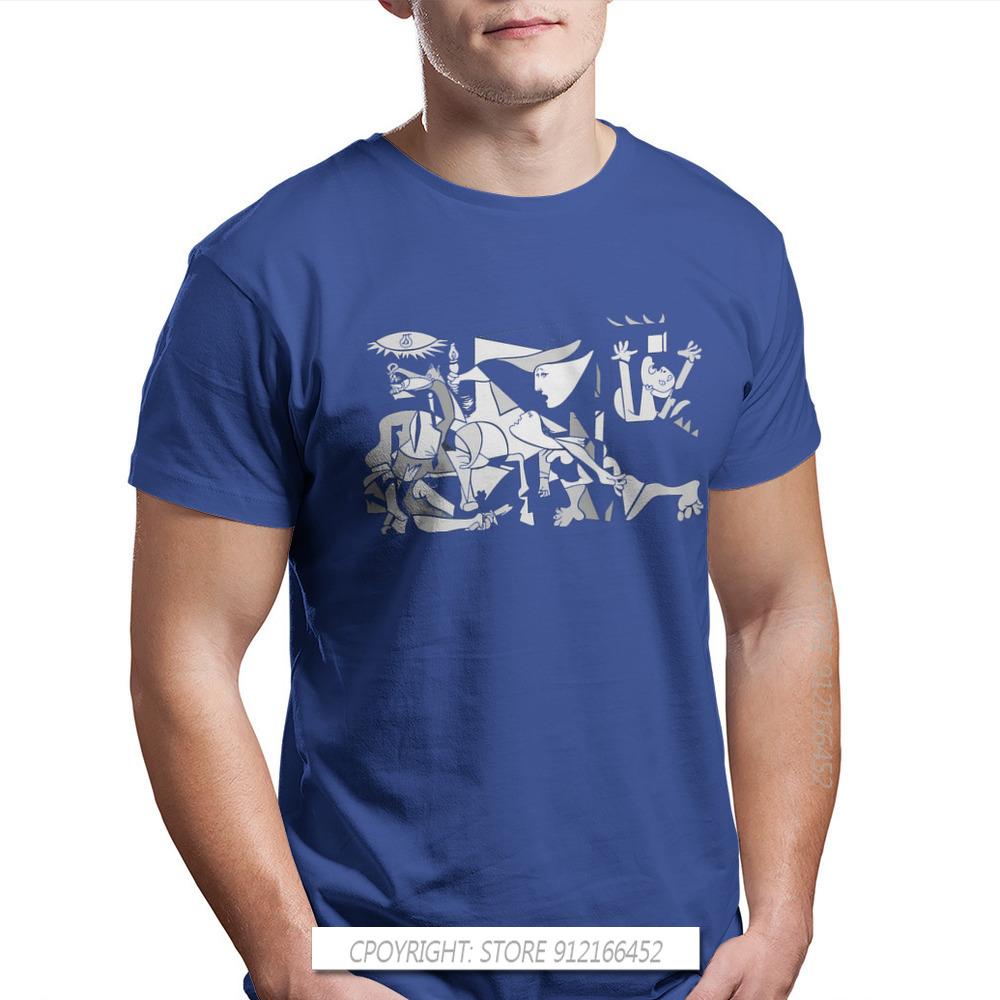 Vintage Alternative Funny Picasso Guernica 1937 Artwork Reproduction Classic Unisex T Shirt Oversize Pure Cotton Harajuku Tshirt