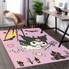 Office Rug Halloween, Kuromi Anti-Slip Rug, Machine Washable for Living Room, Bedroom, Office, Multiple Sizes, Bedroom Mat, Decorative Mat, Durable Ma