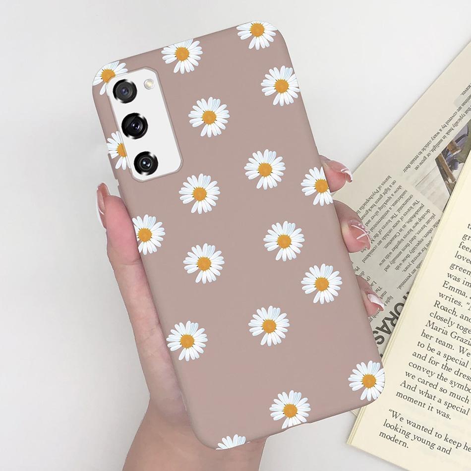 Case for Fundas Samsung Galaxy S20 FE S 20 FE S20FE Case Samsung S20 FE Phone Silicone Flower Cute Soft Back Cover Cases Bumper