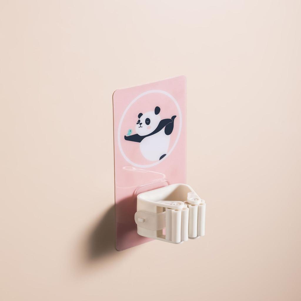 Kitchen Bathroom Storage Adhesive Multi-Purpose Hook Rack Wall Mounted Mop Organizer Holder Broom Hanger Strong Hooks Home Tool