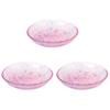 Toyo Sasaki Glass Iro Shizuku Small Plates, Set of 3, Made in Japan, Small Glass Plates, Round Plates, Side Plates, Dishware, Tableware, WA337