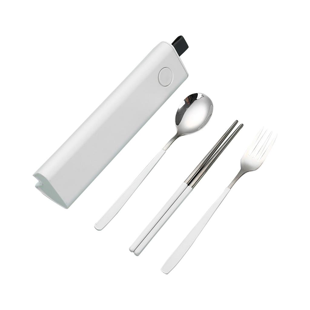 Pull-out 304 Stainless Steel Portable Cutlery Set Student Outdoor Gift Fork Spoon Chopsticks Set