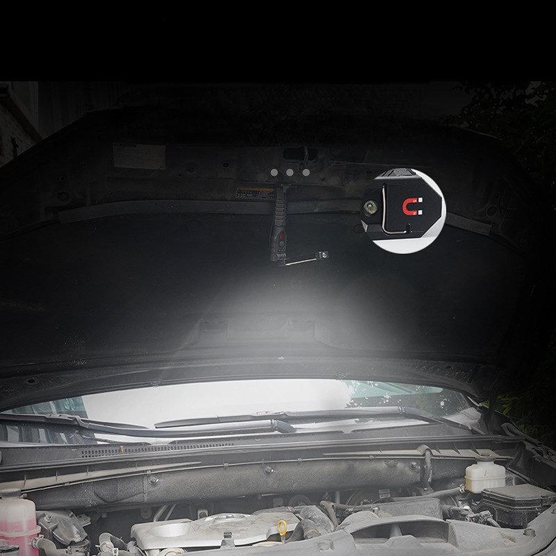 Рабочий фонарь COB, зарядный многофункциональный фонарик типа C, дисплей мощности с выходным аварийным светодиодным инспекционным фонарем