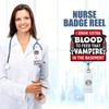 Черный подарочный набор бейджа-ролика «Дополнительная кровь». Забавный клип для бейджа флеботомиста для медсестер и медицинского персонала.