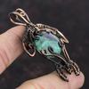 Ruby Fuchsite Pendant Copper Wire Wrapped Gemstone Jewelry Handmade Unique Pendant Tortoise Pendant Copper Wire Wrapped Pendant Gift For Mom