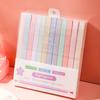 12 шт./набор Хайлайтеры с двойным наконечником Kawaii Маркеры для манги Midliner Пастельный гелевый набор Канцелярские принадлежности для журнала Школы офиса