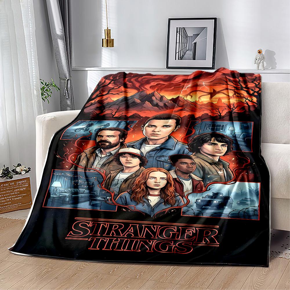 Stranger Things Mashup Suitable blanket for offices, travel, living rooms also a good gift for friends and family Suitable for all seasons.