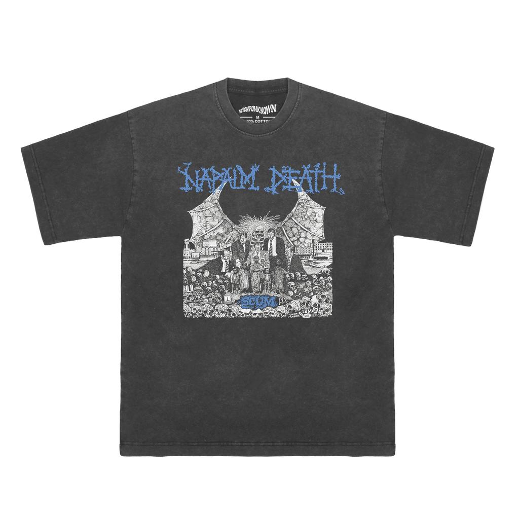 Футболка Napalm Death Scum Metal Grindcore Группа Terrorizer Brutal Truth Repulsion Мужская Одежда Короткий Рукав Печатная Рубашка