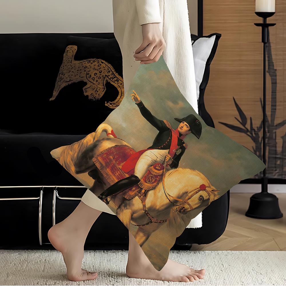 Napoleon Bonaparte Office Cushion Pillowcase Car Cushion Cover45X45Cm Lumbar Pillowcase Sofa Pillowcover