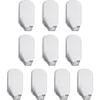 Self-Adhesive Hooks - Pack Of 10 For Bathroom, Kitchen, Hanging Coats, Towels And Keys Wall And Door Adhesive/Sticky Hooks