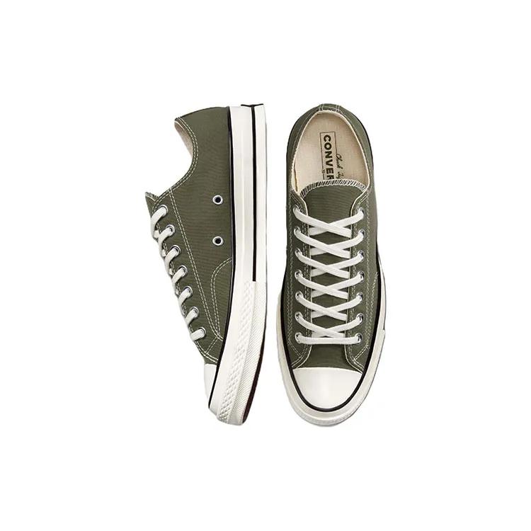 Converse Chuck 70 Low 'Utility Green' (Unisex) Utility Green / Egret / Black Canvas Shoes A00757C