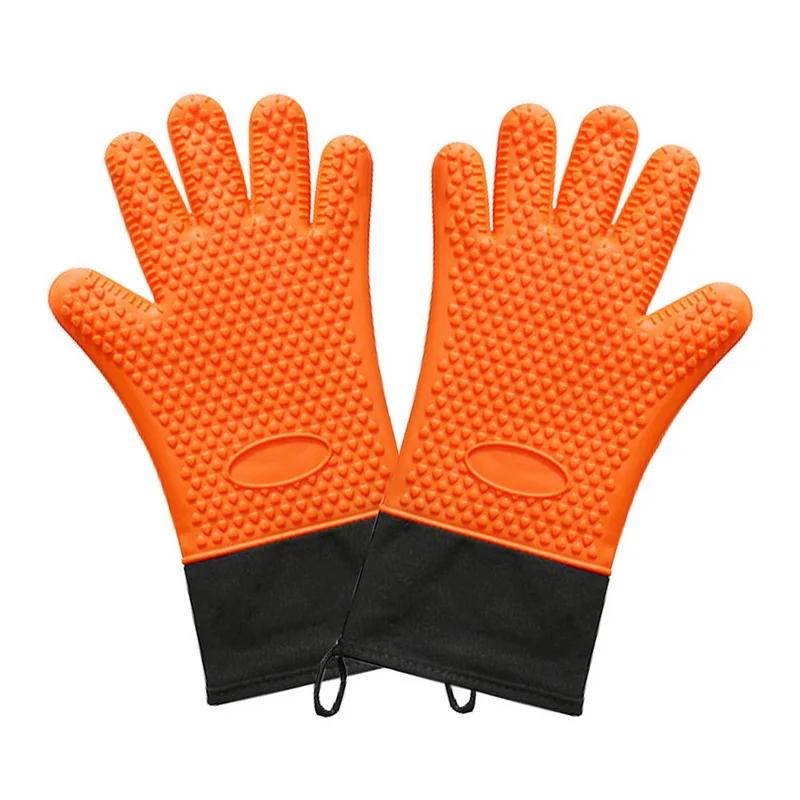 Double Layer Oven Gloves, Heat Resistant Mitts for Cooking Fireplace