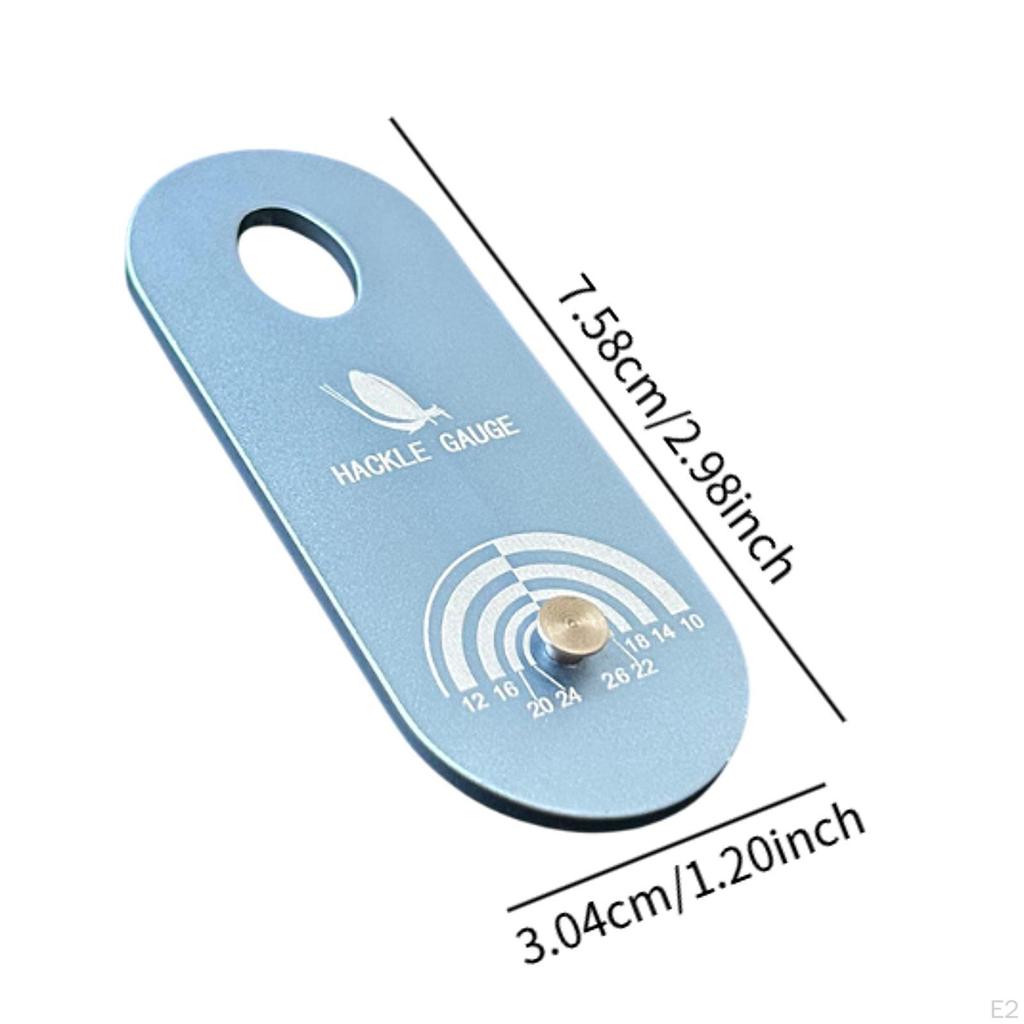 Измеритель для вязания мушек, инструмент, практичное компактное снаряжение, удобный легкий профессиональный
