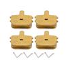4 Sets Bicycle Disc Brake Pads All Metal Mountain Bike Brake Pads for M355 M446 Bike Accessories