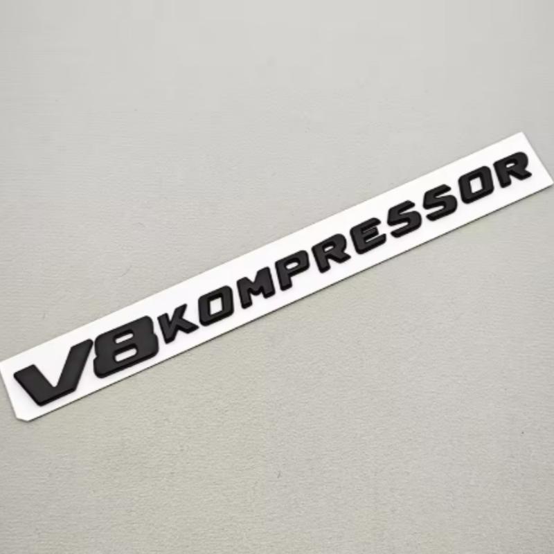 3D ABS Chrome Black Car Styling V8 V6 Kompressor Logo Fender Side Sticker Badge Decals For Mercedes Benz G63 G500 S500 S680 GT BH1