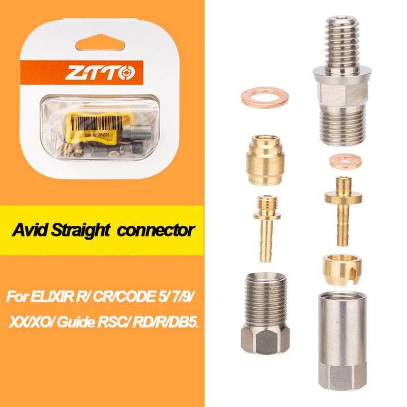ZTTO MTB Bike Hydraulic Disc Brake Connector Kit Disc Brake Needle Olive Connect Inserts Adapters For BH59 BH90 Avid HoPe Brakes