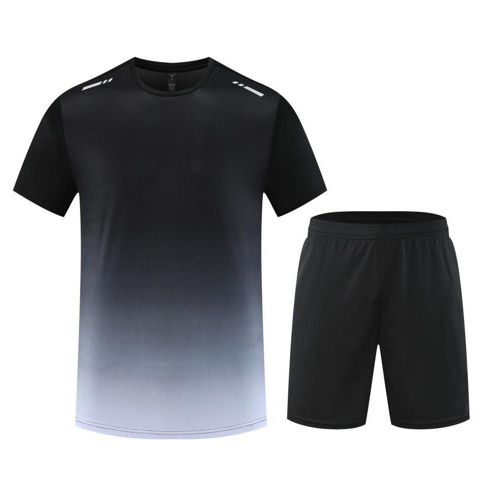 Унисекс Летний Спортивный Повседневный Комплект - Ледяной Шелк, Быстросохнущий, Дышащий, Ткань 150 г