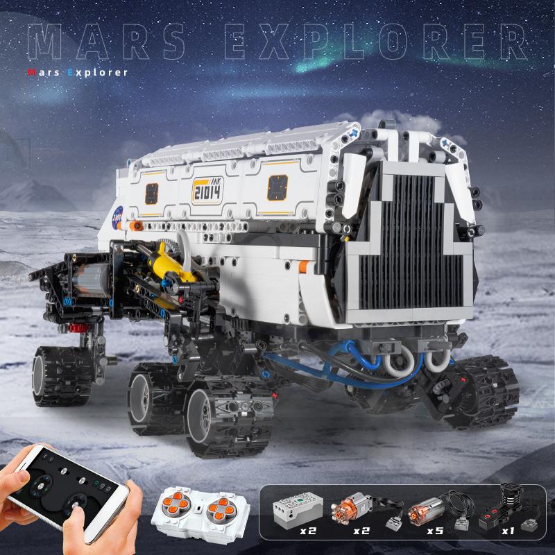 MOULD KING 21014 Технические строительные блоки приложение RC моторизованный Star Explorer автомобиль в сборе кирпичи игрушки для детей рождественские подарки