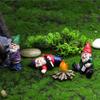 Christmas Elf Garden Ornament - Resin Drunken Gnome for Festive Decor