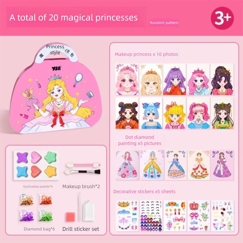 Relieve Boredom Dress Up Games DIY Princess Makeup Kit New Princess Makeup Set  Children Toy