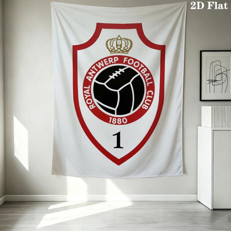 Royal Antwerp Fc Wall Tapestry Aesthetic Wall Hanging Printed Fabric Blanket Decorative Tapestries For Bedroom Living Room Home Decor