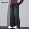 Men's Summer Tencel Lyocell Loose Straight Wide-Leg Jeans