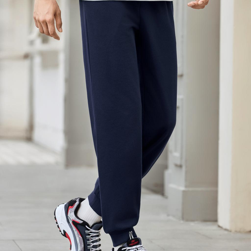 Skechers Однотонные дышащие вязаные спортивные брюки средней посадки мужские L226M018-00DU