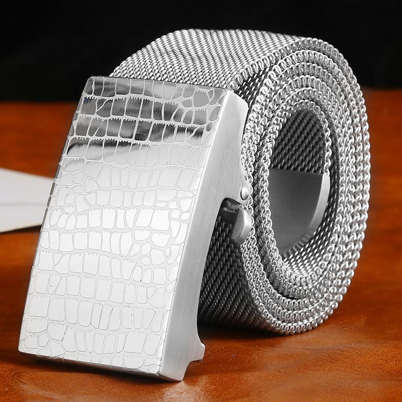 Внутренняя головка ремня из нержавеющей стали 304 Мужская пряжка для ремня Самооборона на открытом воздухе Цельнометаллическая цепочка для ремня Модный мужской досуг