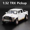 1:32 Легкосплавная модель пикапа Ram TRX Металлическая литая модель автомобиля Звук и свет Машина с инерционным механизмом Коллекционные игрушки Подарки