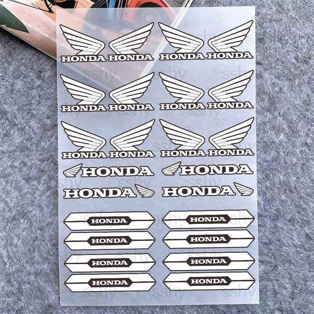 Для Honda 18 цветов Мотоциклетные Светоотражающие Наклейки Водонепроницаемые Декали для Шлема Скутера Топливного Бака Ящика для Инструментов Гонки PH2