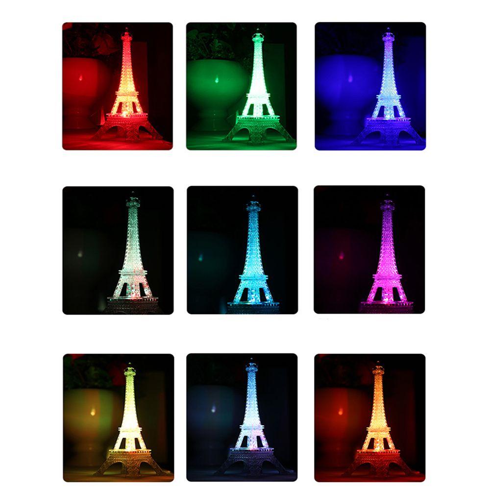 Colorful lights Paris fashion style Safety Tower light Desktop decoration Eiffel Tower Night light