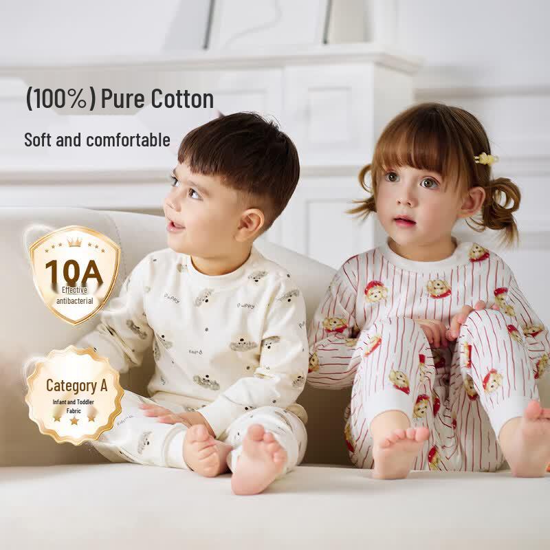 ASK JUNIOR Antibacterial Kids' Long-Sleeve Pajama Set