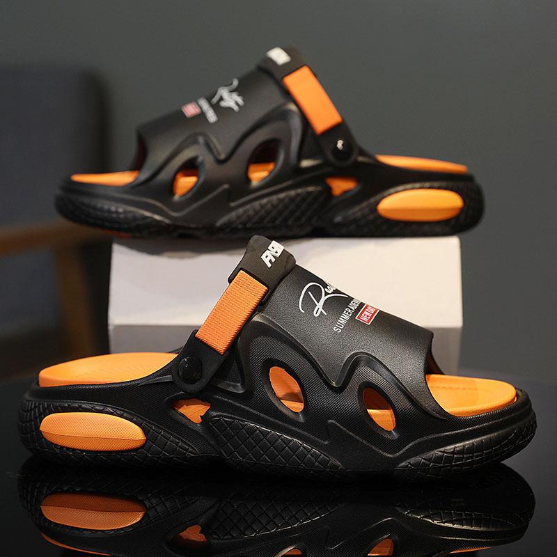 Сандалии, пляжная обувь, мужские тапочки, мягкие и удобные, с толстой подошвой, износостойкие, для использования в помещении и на улице, для ванной комнаты, унисекс, мода