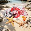 Custom Name Personalized Superhero Print Beach Towel, for Trip Camping Beach Party Home Decor, Birthday Gift for Family & Friends
