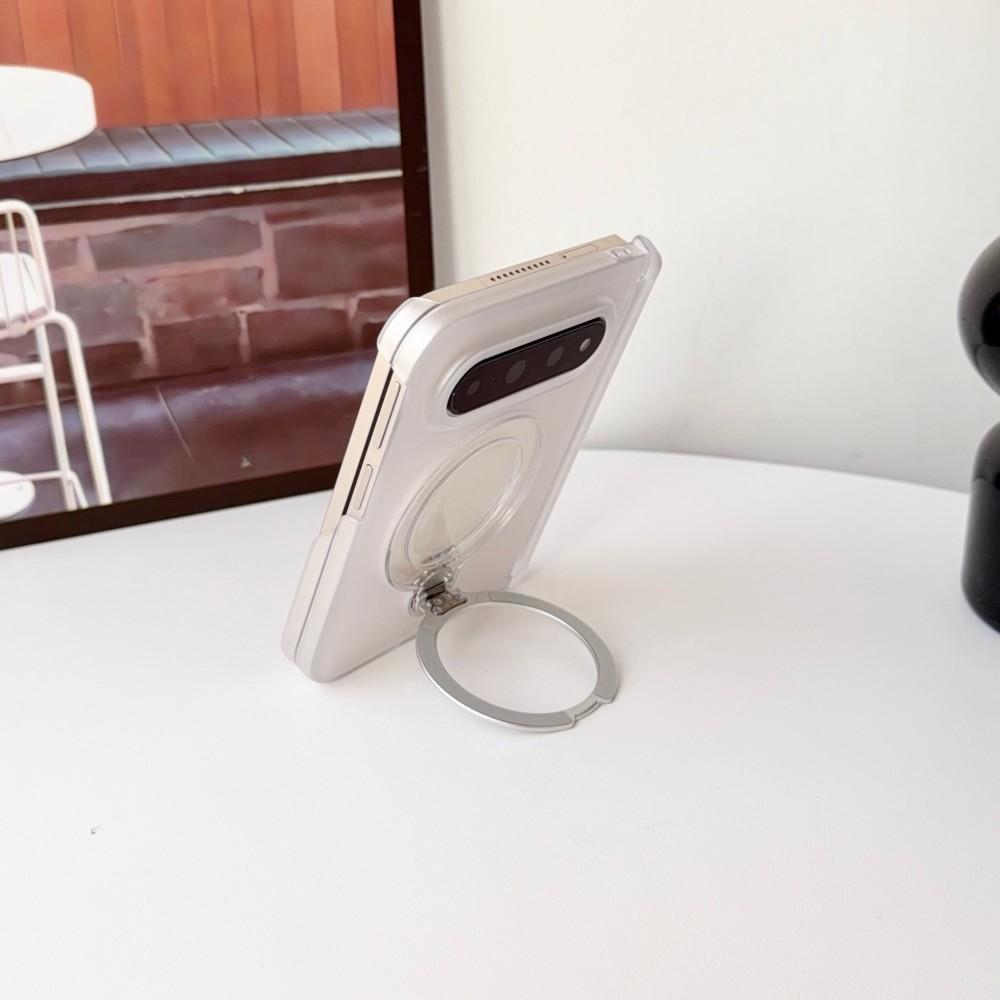For Xiaomi Mi 18 Fold Case Hard PC Transparent Double middle hinge Ring Stand Protective Back Cover For xiaomi 18 fold Shell