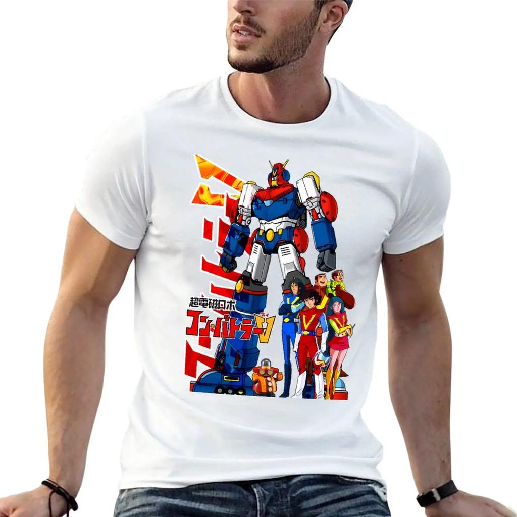 Новая футболка Combattler V & Pilot Team, мужские футболки на заказ, футболки для высоких мужчин