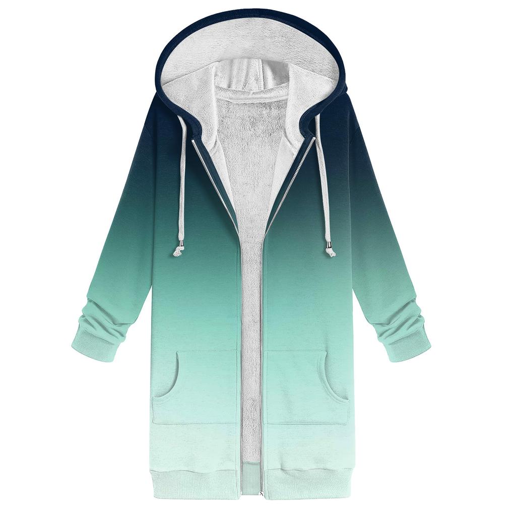 Женская осенне-зимняя модная толстовка с капюшоном на молнии с длинным рукавом, пуловер, спортивные рубашки для тренировок, повседневные топы с принтом и карманами