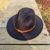 simple fedora hat for men Fedoras men Custom hat genuine leather belt panama unisex church hat Fascinator Felt Panama Cap