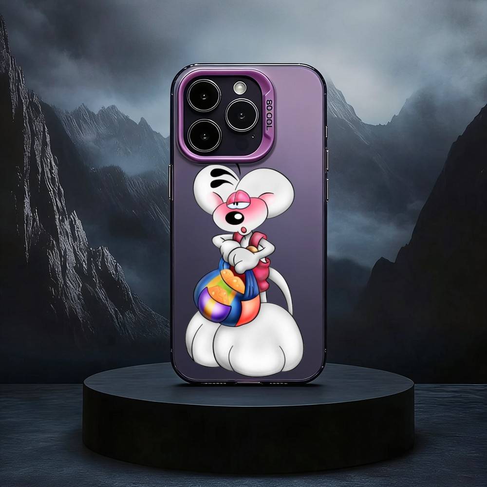 Cartoon Diddls Mouses Phone Case For iPhone17,16,15,14,13,12,11 Plus,Pro Max Black Candy silver phone case