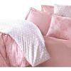 Parure de lit - 1 housse de couette 220 x 240 cm + 2 taies d'oreiller 60 x 60 cm - 100% coton renforcé - Rose