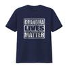 Womens Grandma Lives Matter T Shirt Black 2XL vintage Washed Top For Everyday Wear Casual fashion streetwear homme Soft Unisex