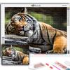 Cross Stitch Kit DIY Diamond Embroidery Animal Tiger Diamond Painting Home Decor